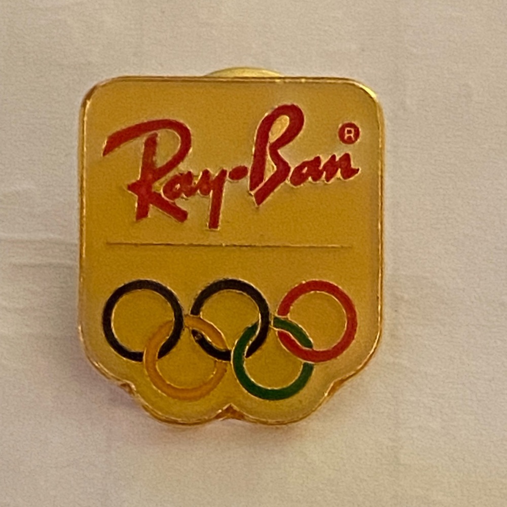 Vintage Ray Ban Olympic souvenir pin (E)